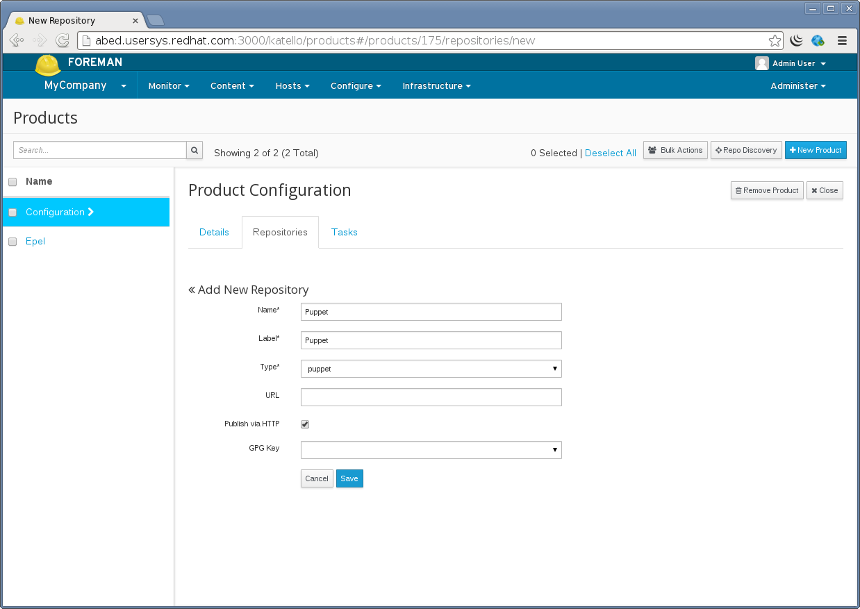 Creating a puppet repo